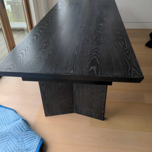 Used Williams Sonoma Knife Edge Expandable Dining Table for sale on AptDeco