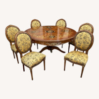 European Light Brown Wood Dining Sets