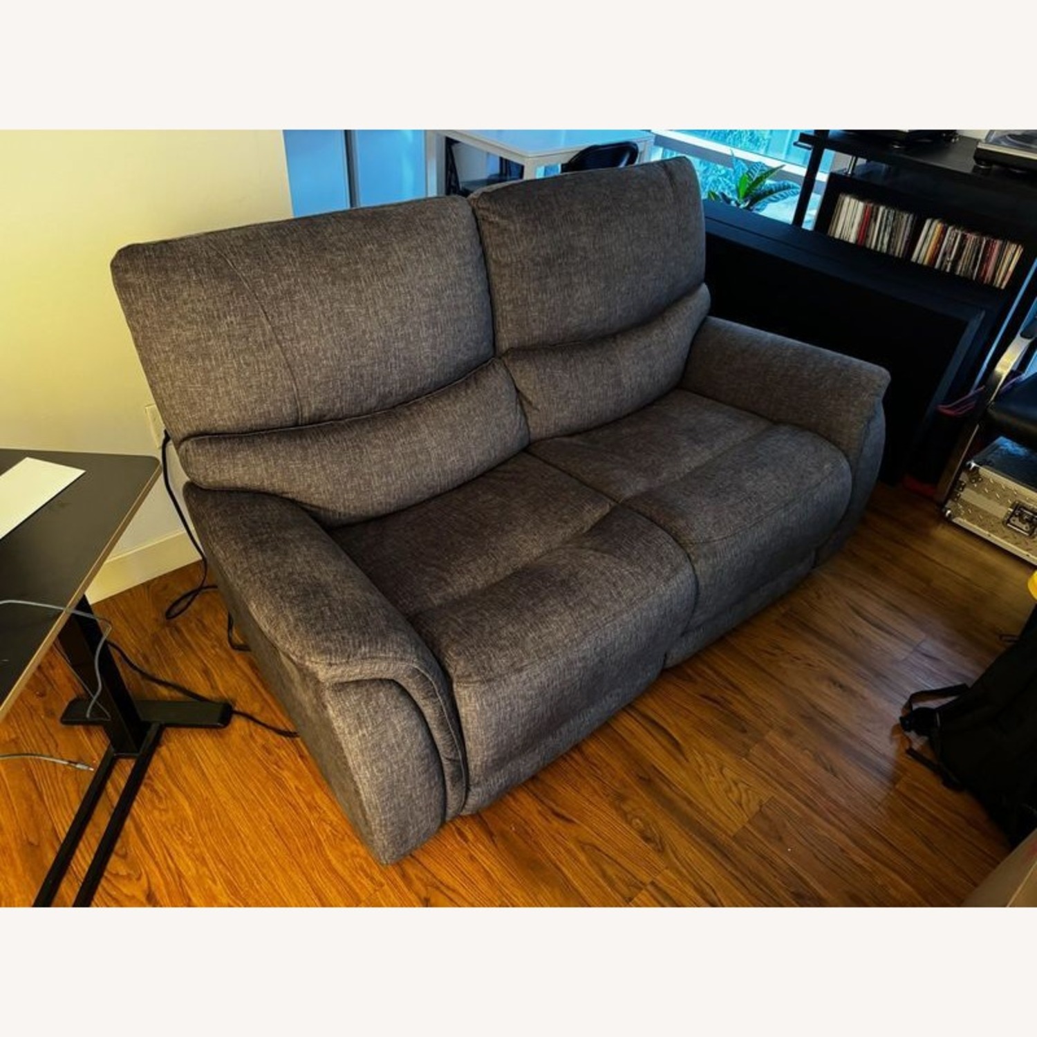 Living Spaces Nash Electric Reclining Loveseat - image-1