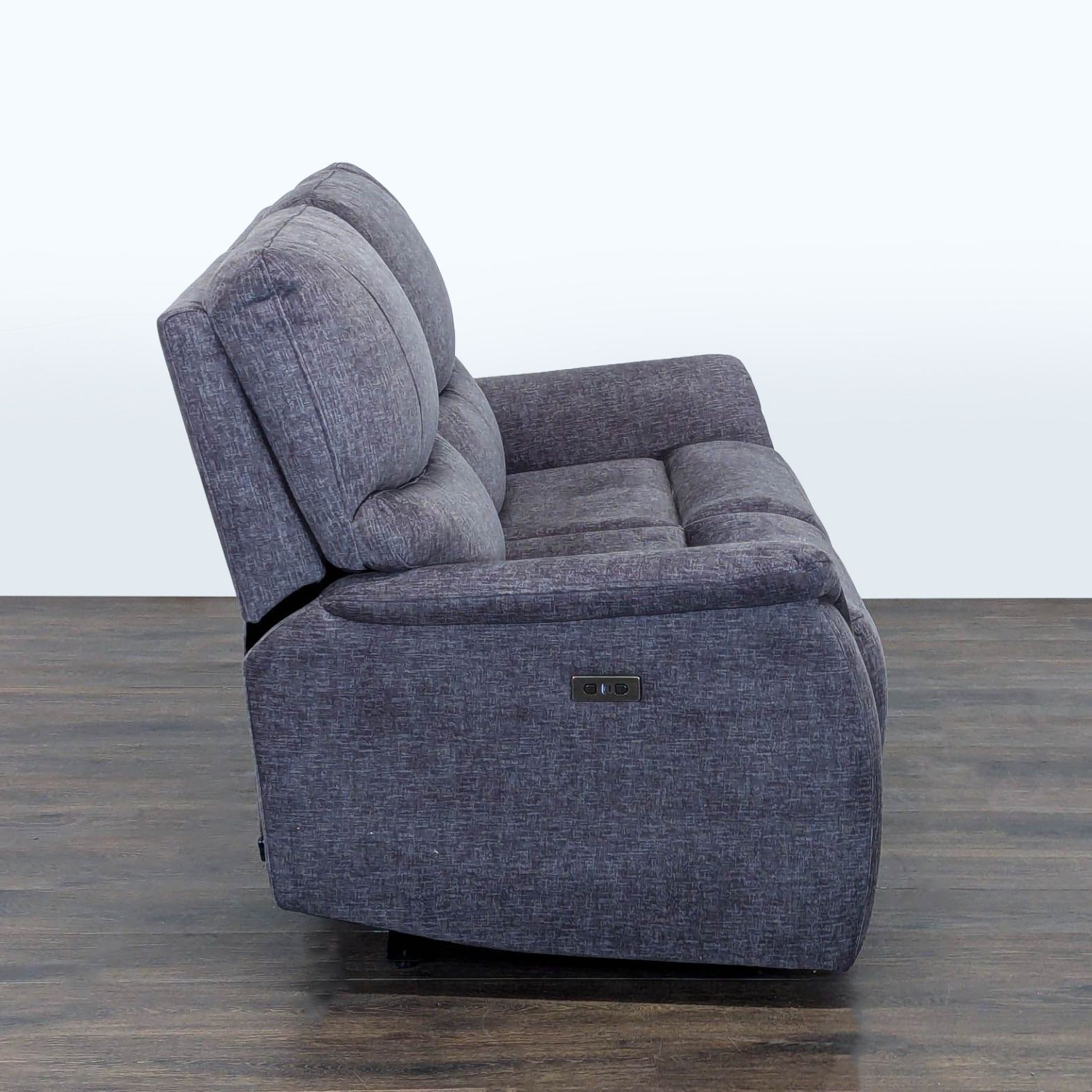 Living Spaces Nash Electric Reclining Loveseat - image-3