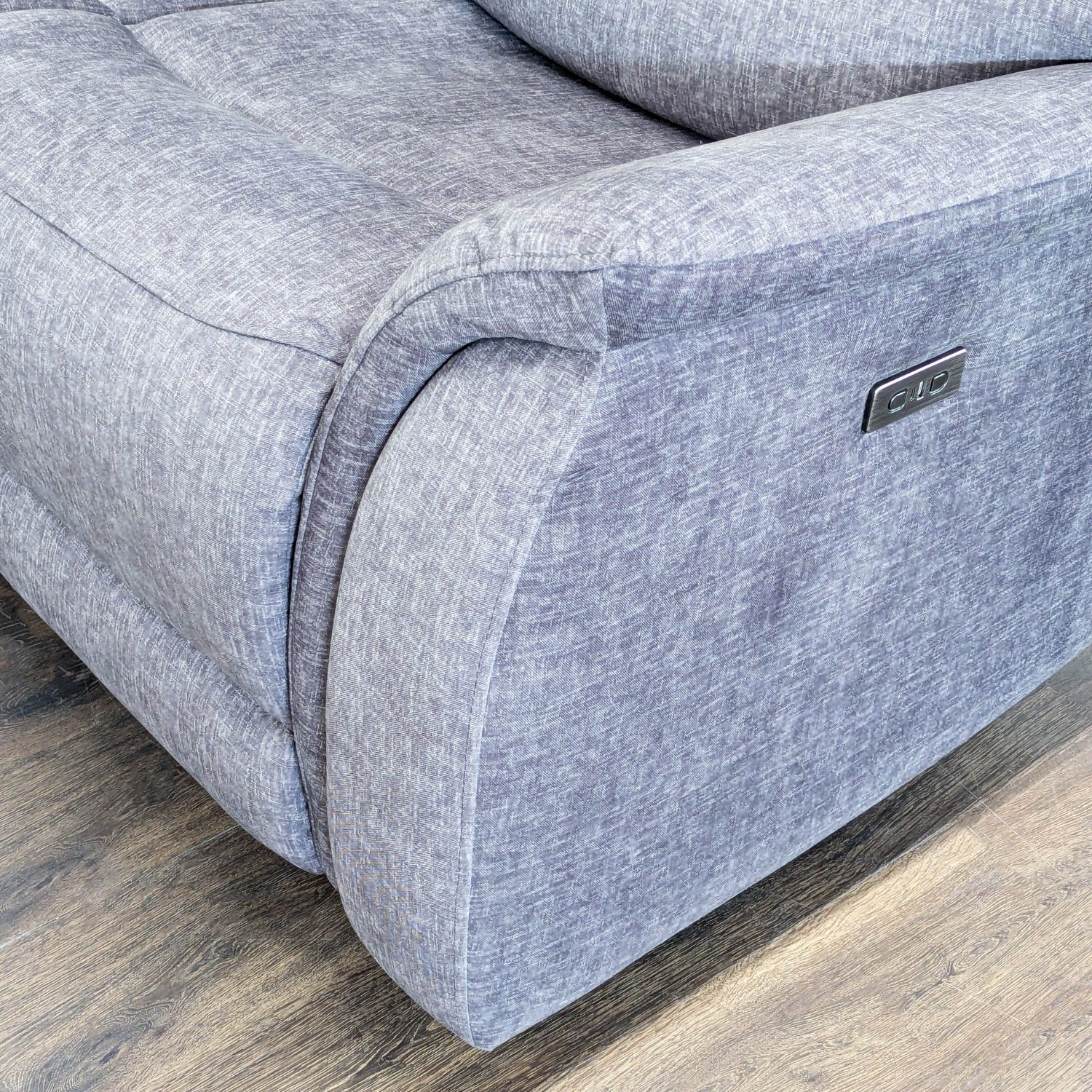 Living Spaces Nash Electric Reclining Loveseat - image-6