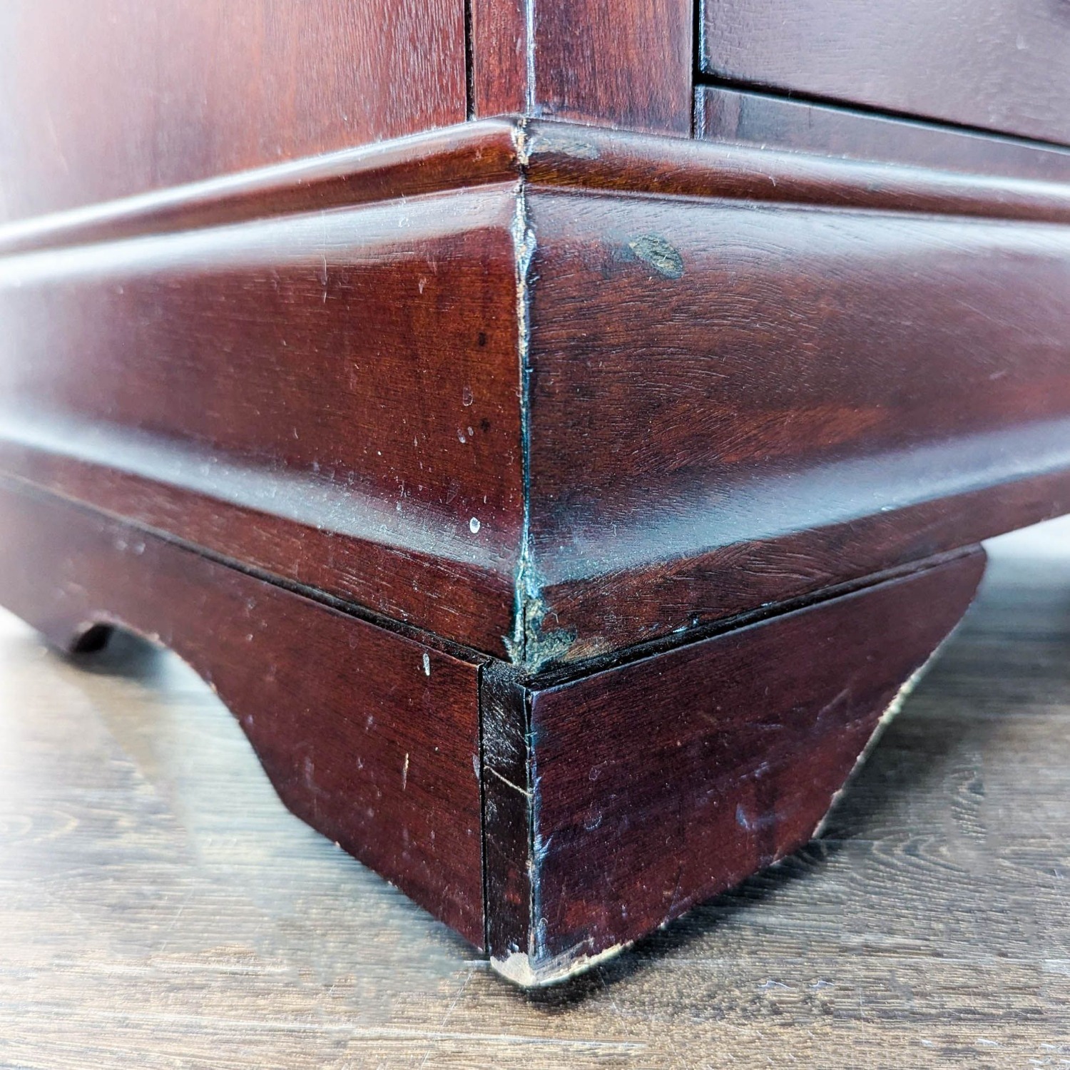 Two Drawer Wood Nightstand - image-5