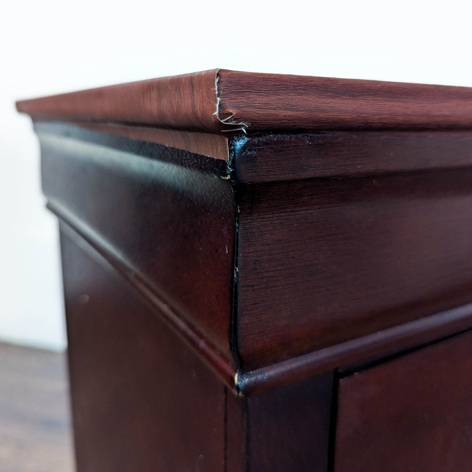 Two Drawer Wood Nightstand - image-6