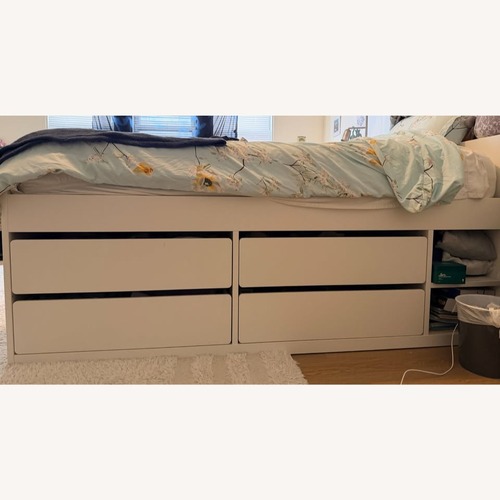 Used IKEA Slakt White Twin Storage Bed for sale on AptDeco