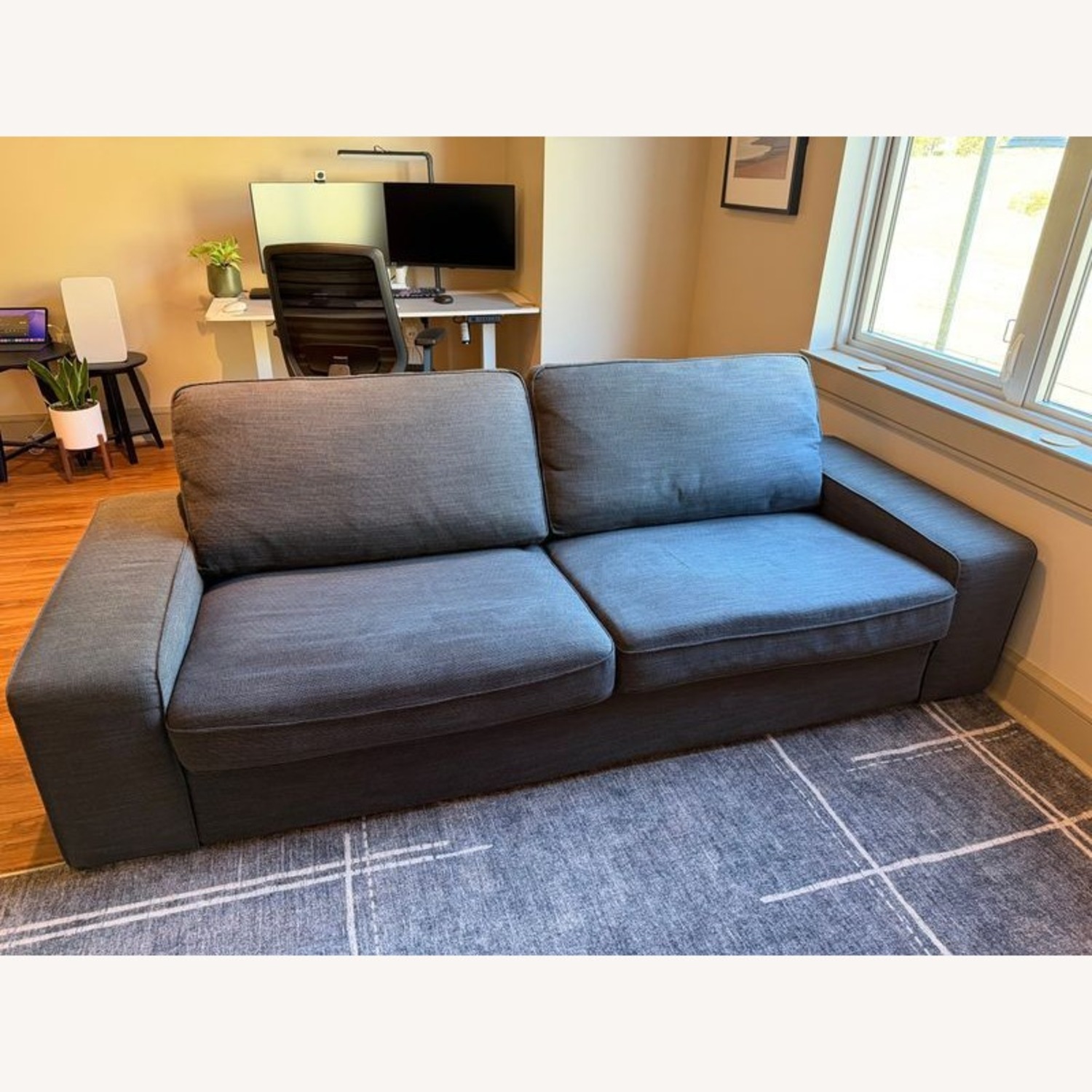 IKEA Kivik 3-Seat Sofa in Dark Gray Fabric  - image-6