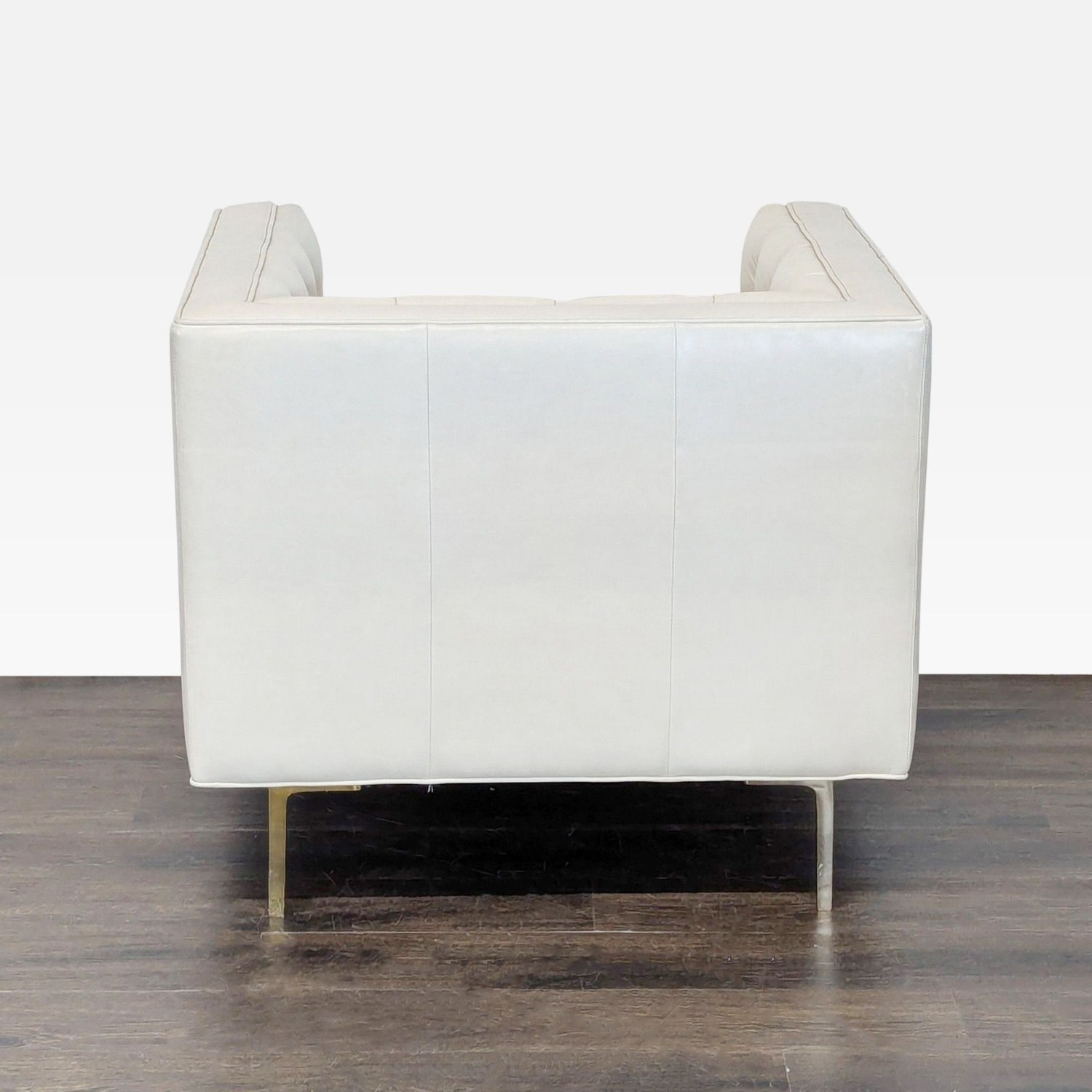 Elite Leather Mila Chair - Grotto Ivory Leather - image-4
