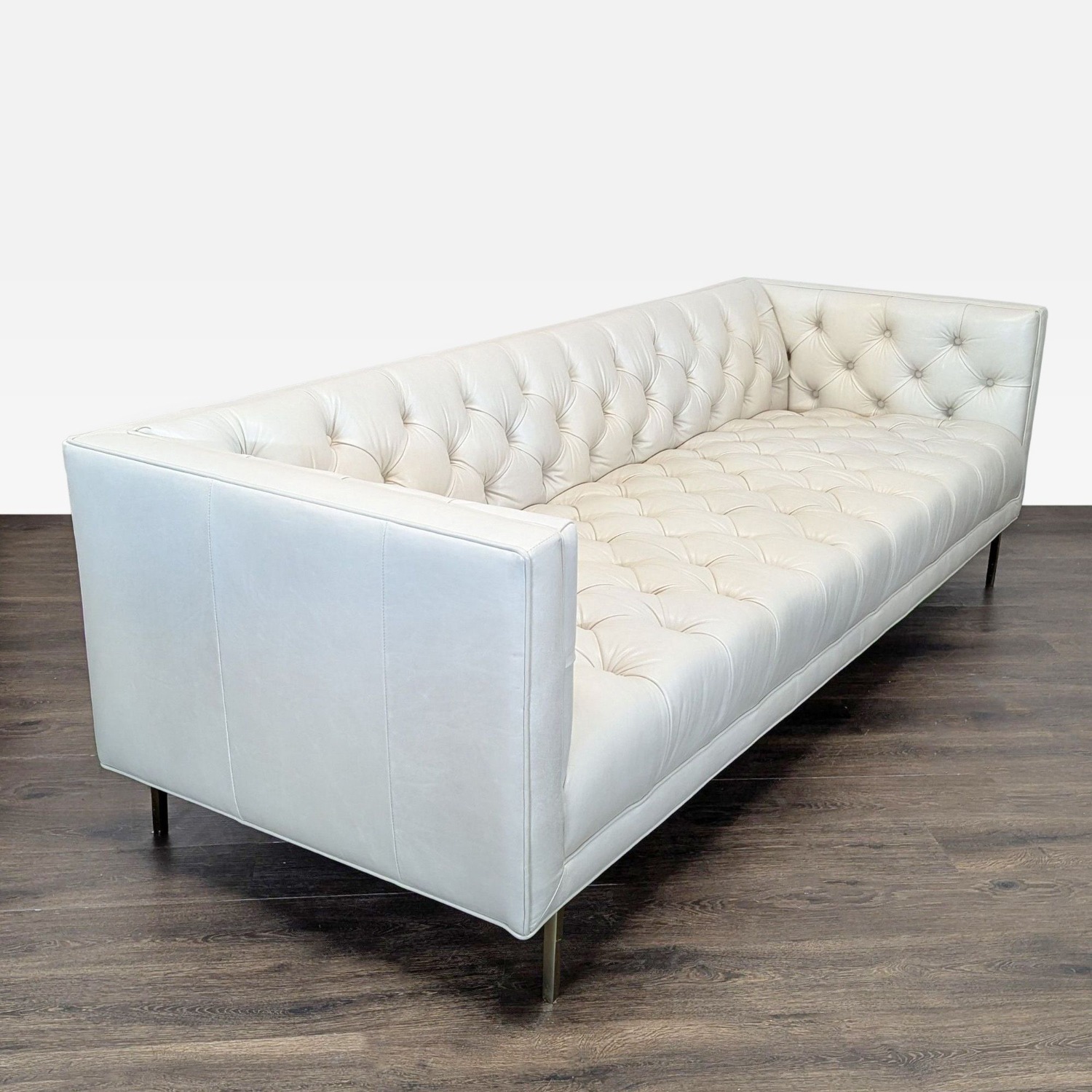Elite Leather Mila Company Modern 3-Seat Tufted Sofa - image-3
