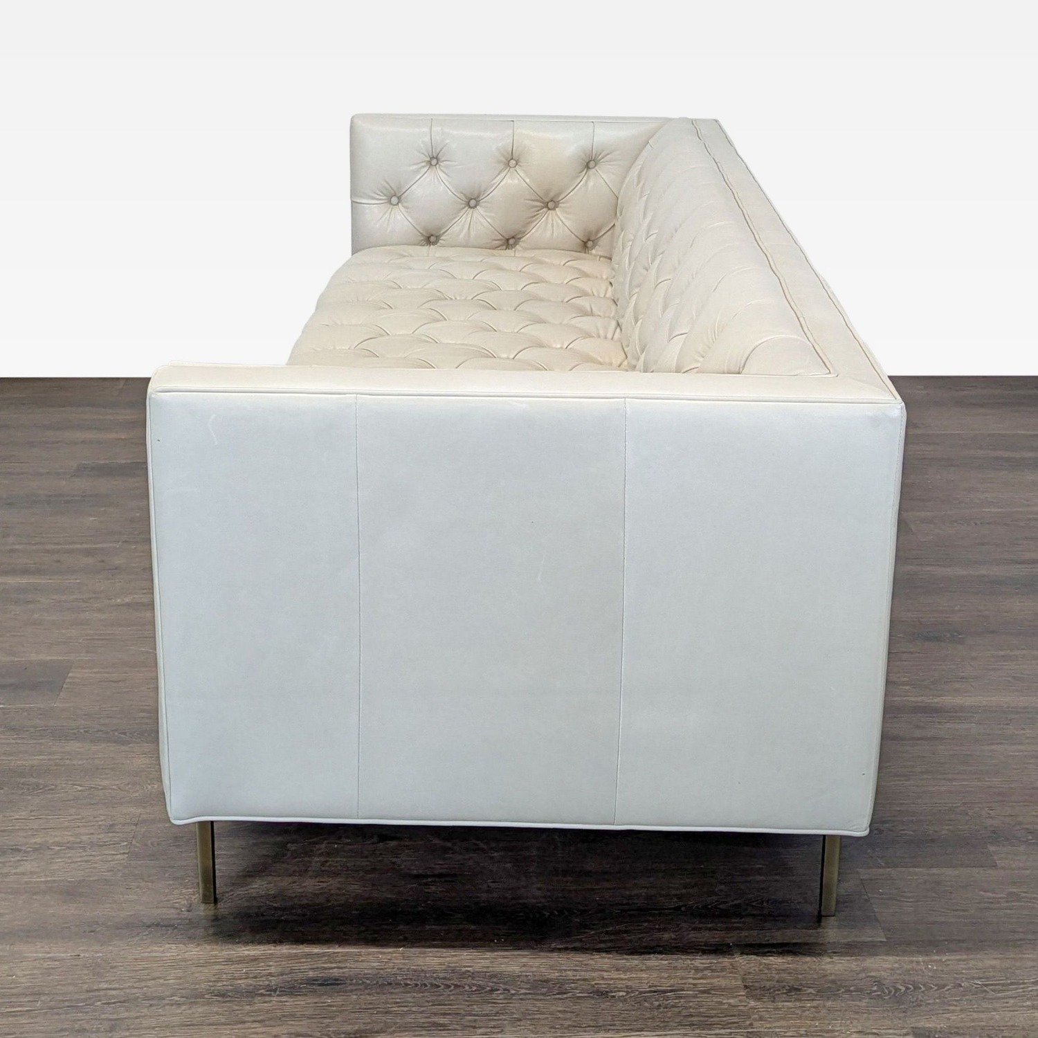 Elite Leather Mila Company Modern 3-Seat Tufted Sofa - image-6
