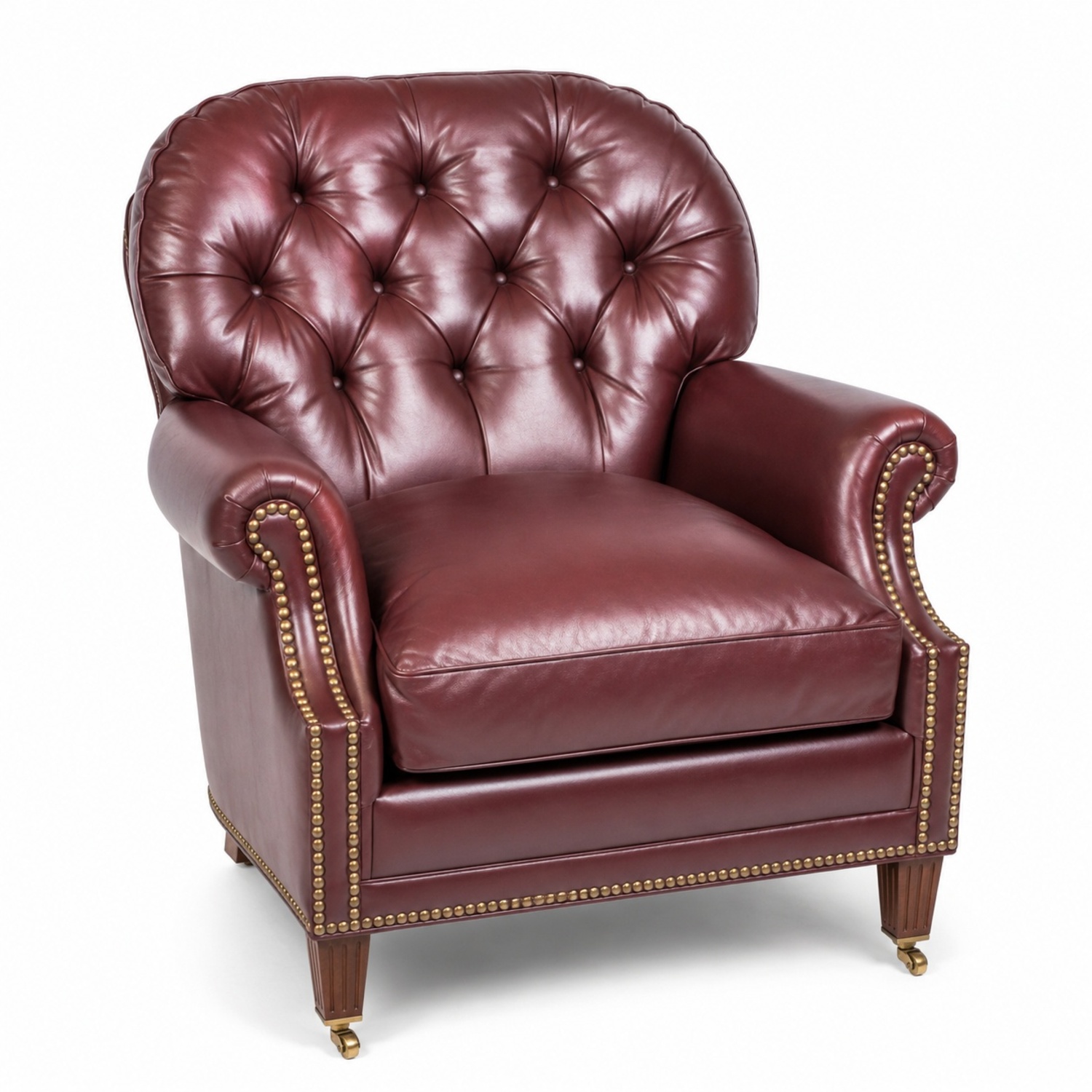 Hancock & Moore Tufted Leather Club Chair - image-6