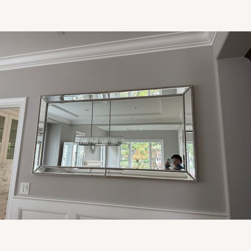 Used Mirror with Beaded and Beveled Mirror Frame	 for sale on AptDeco