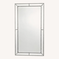 Mirror with Beaded and Beveled Mirror Frame	