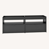 Hay Dark Gray Metal Media Storage