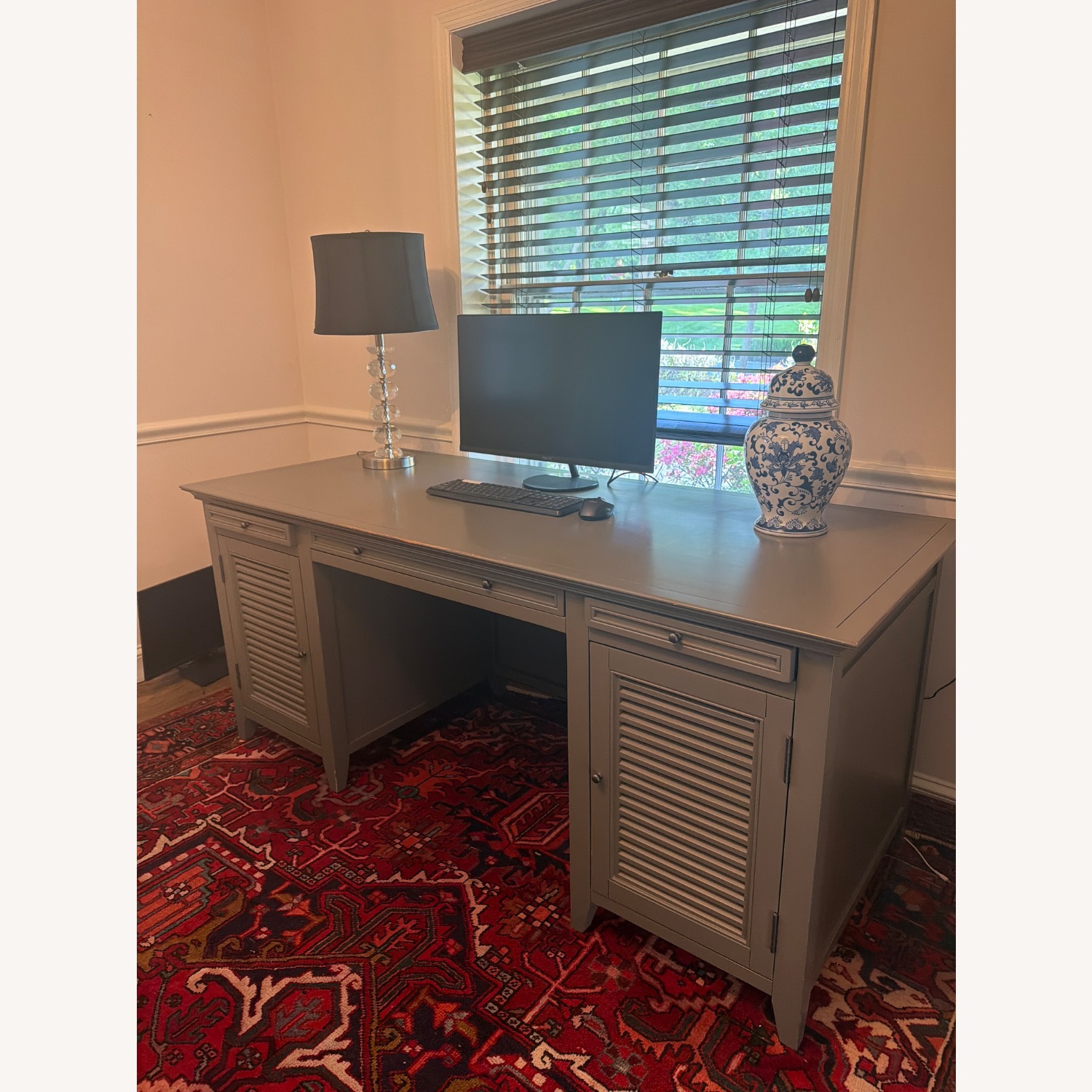 Restoration Hardware Shutter Desk - image-7