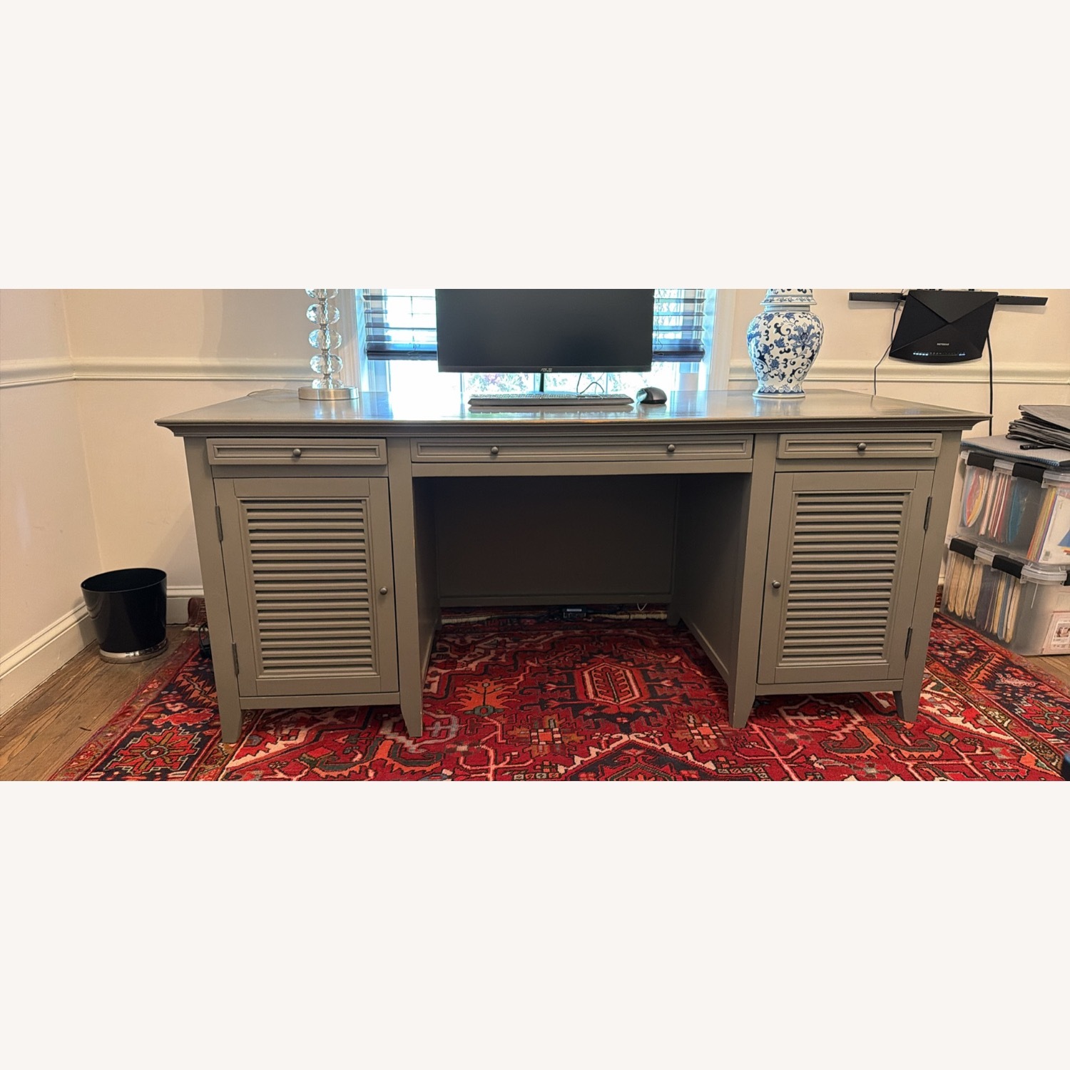Restoration Hardware Shutter Desk - image-1
