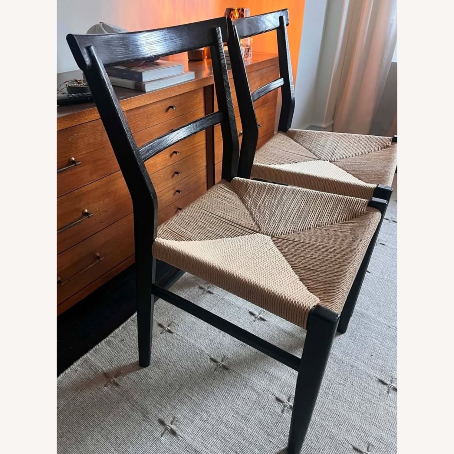 Anthropologie Oak Farmhouse Dining Chairs - image-4