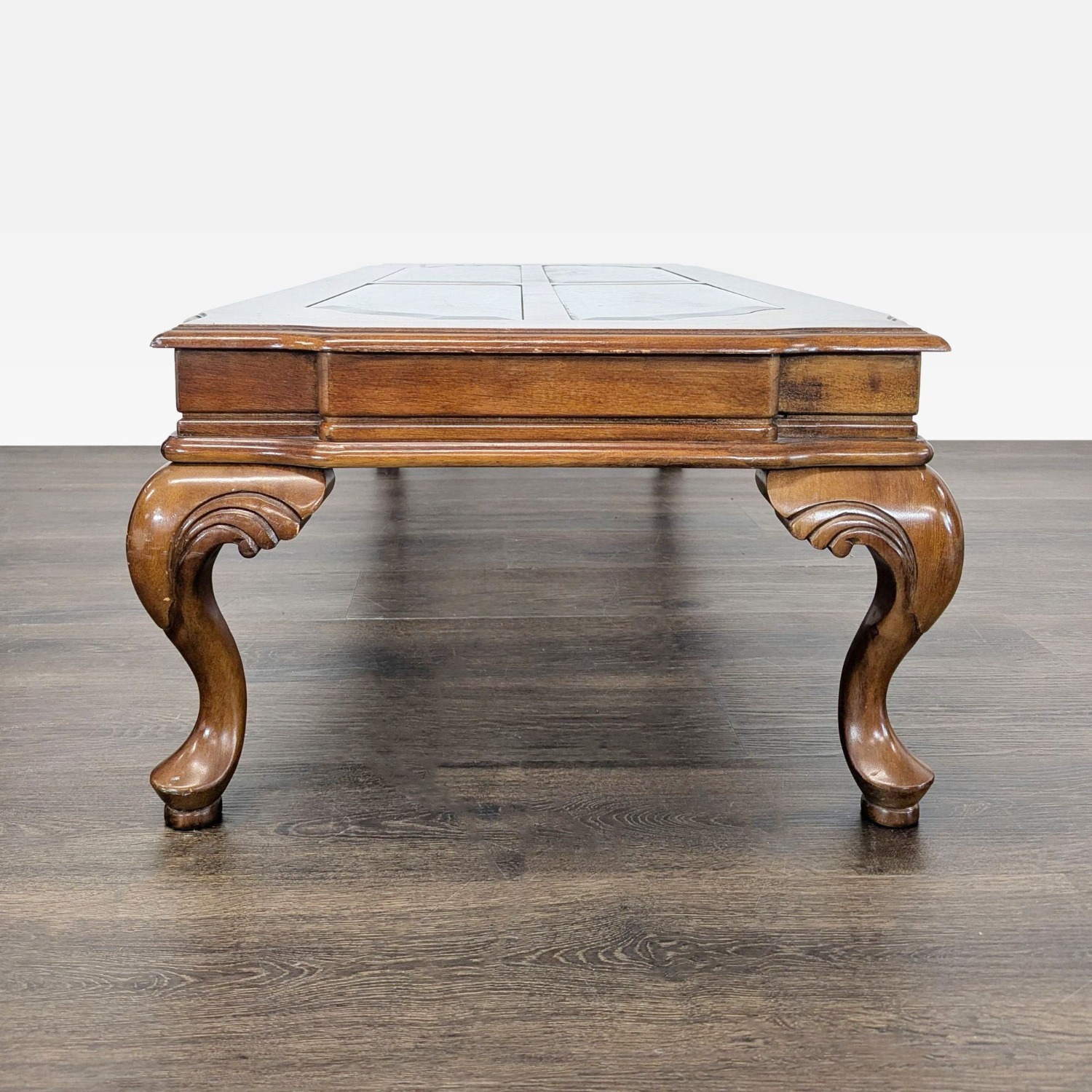 Carved Cherrywood Coffee Table	 - image-3