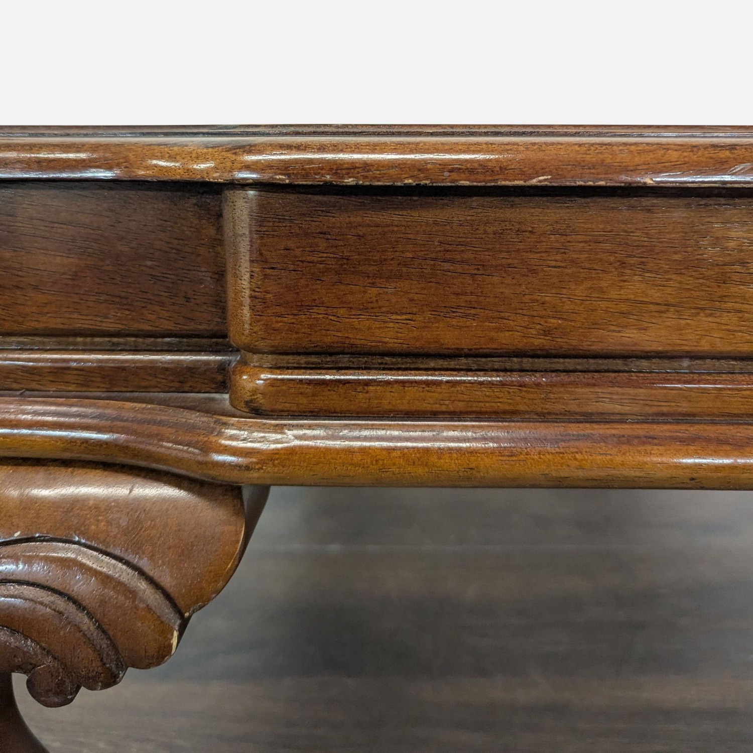 Carved Cherrywood Coffee Table	 - image-7