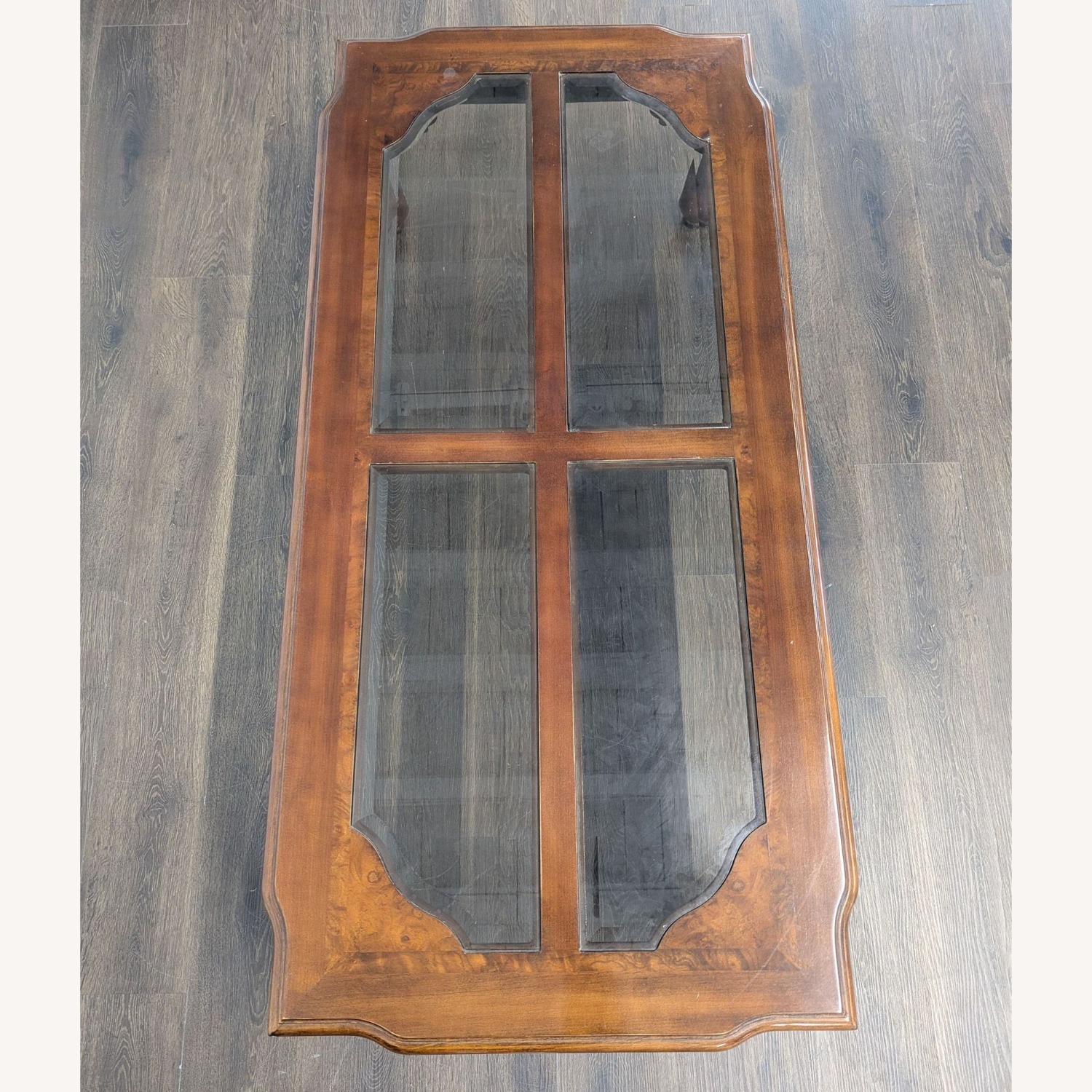 Carved Cherrywood Coffee Table	 - image-8