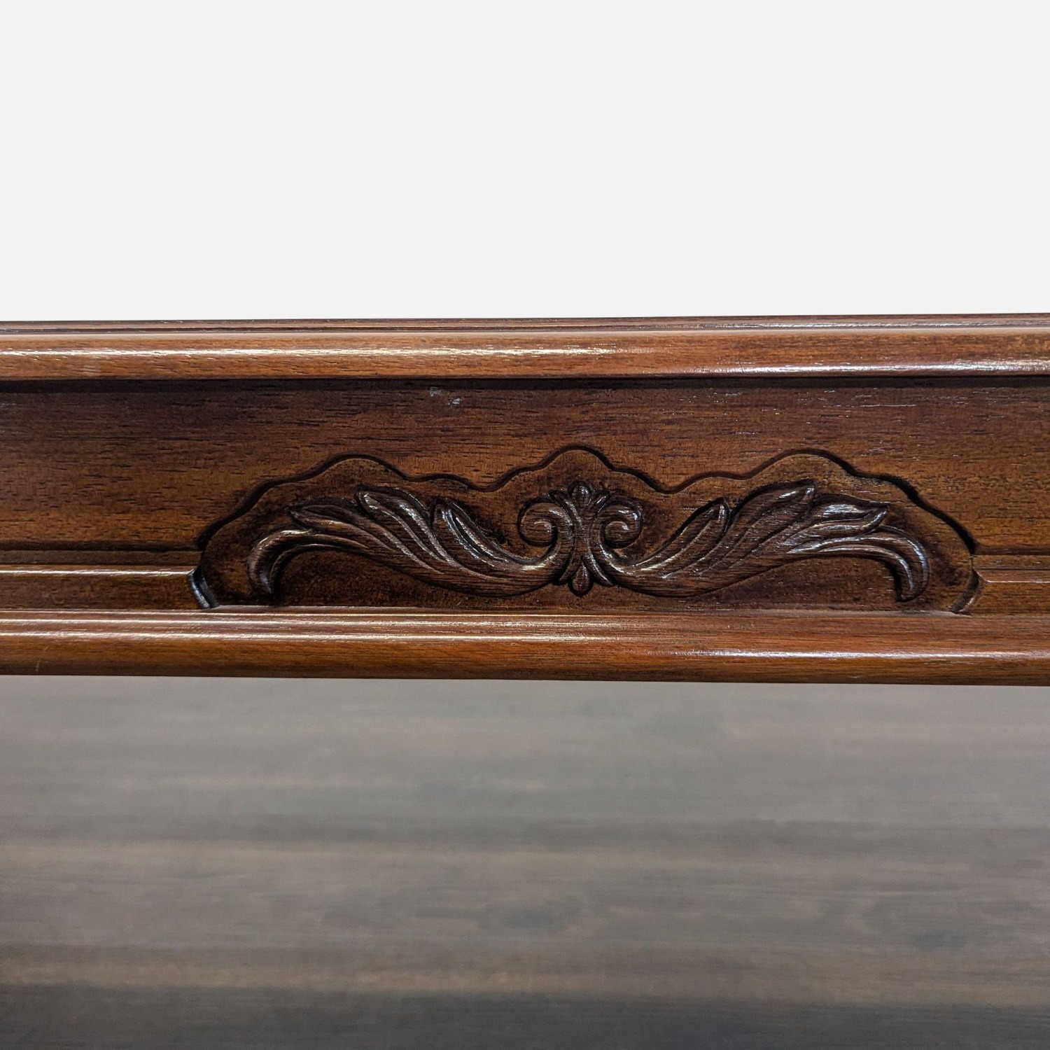Carved Cherrywood Coffee Table	 - image-6
