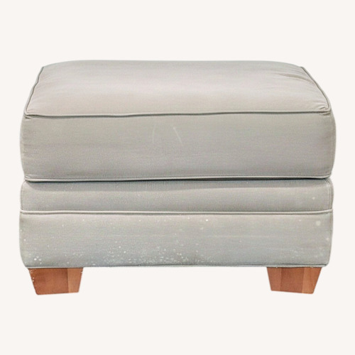 Used Upholstered Ottoman with Pillow Top for sale on AptDeco