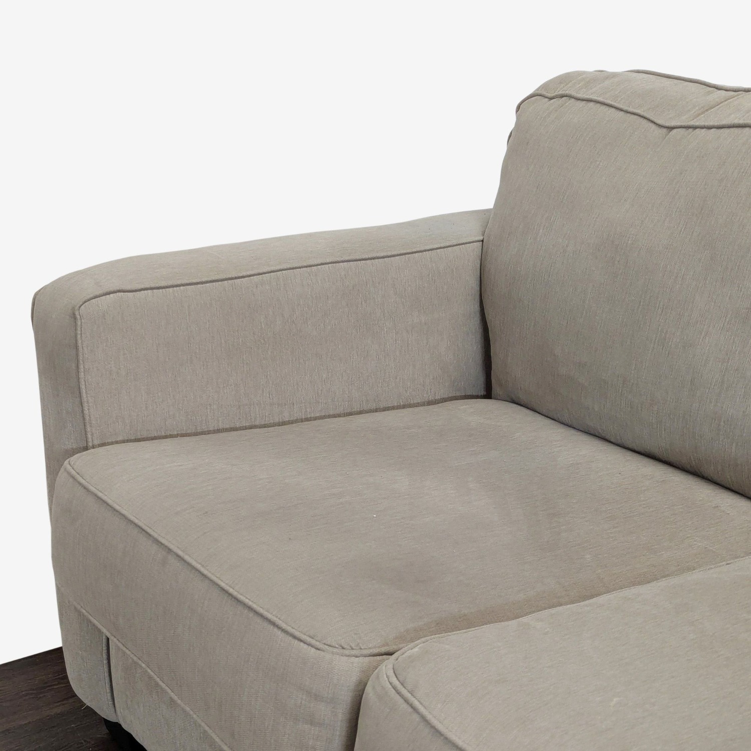 Ashley Furniture Beige Loveseat - Comfortable - image-8