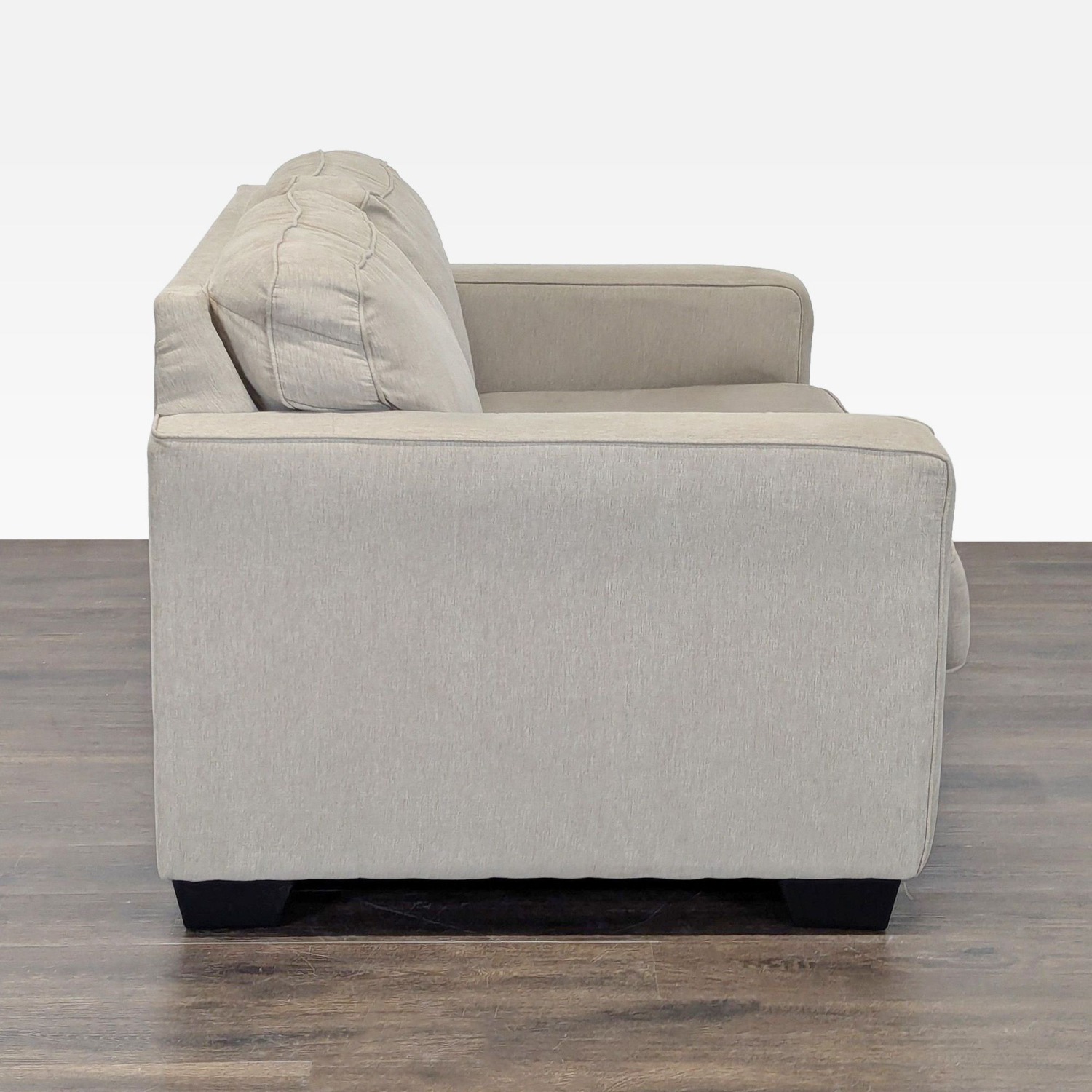 Ashley Furniture Beige Loveseat - Comfortable - image-4