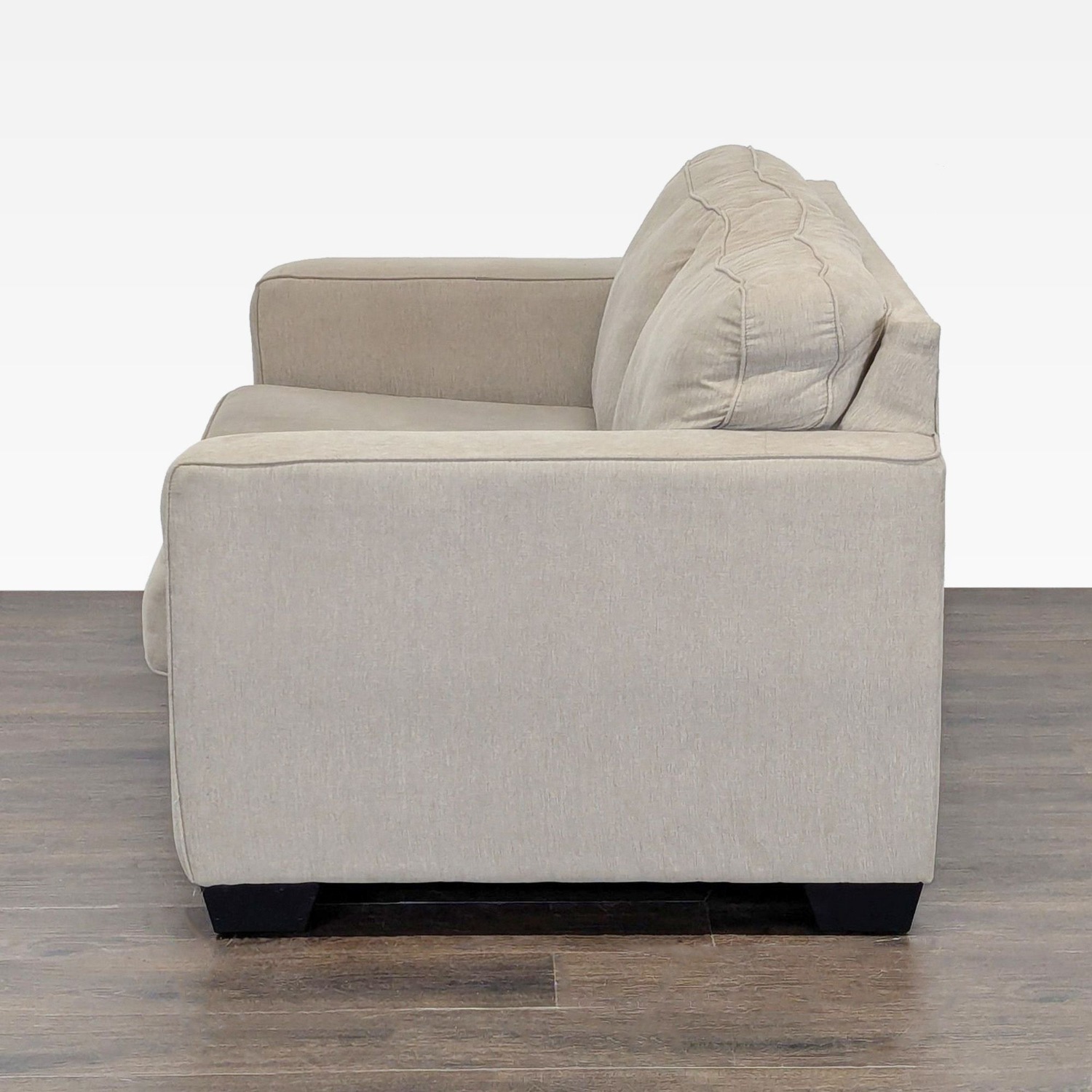 Ashley Furniture Beige Loveseat - Comfortable - image-6