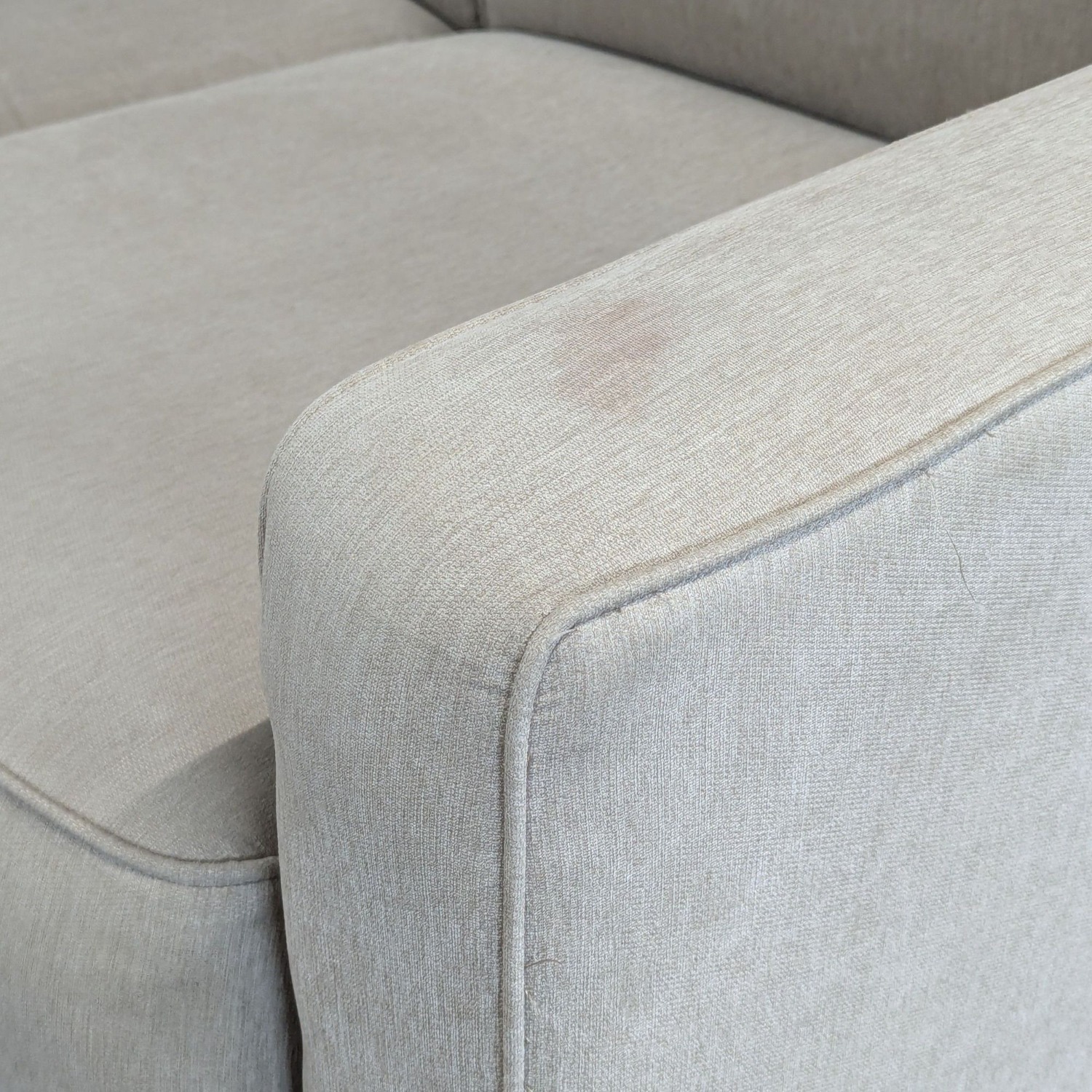 Ashley Furniture Beige Loveseat - Comfortable - image-7