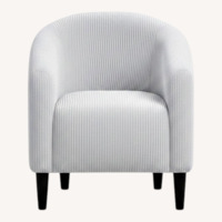 Yaheetech Light Gray Lounge Chair-Modern Armchair