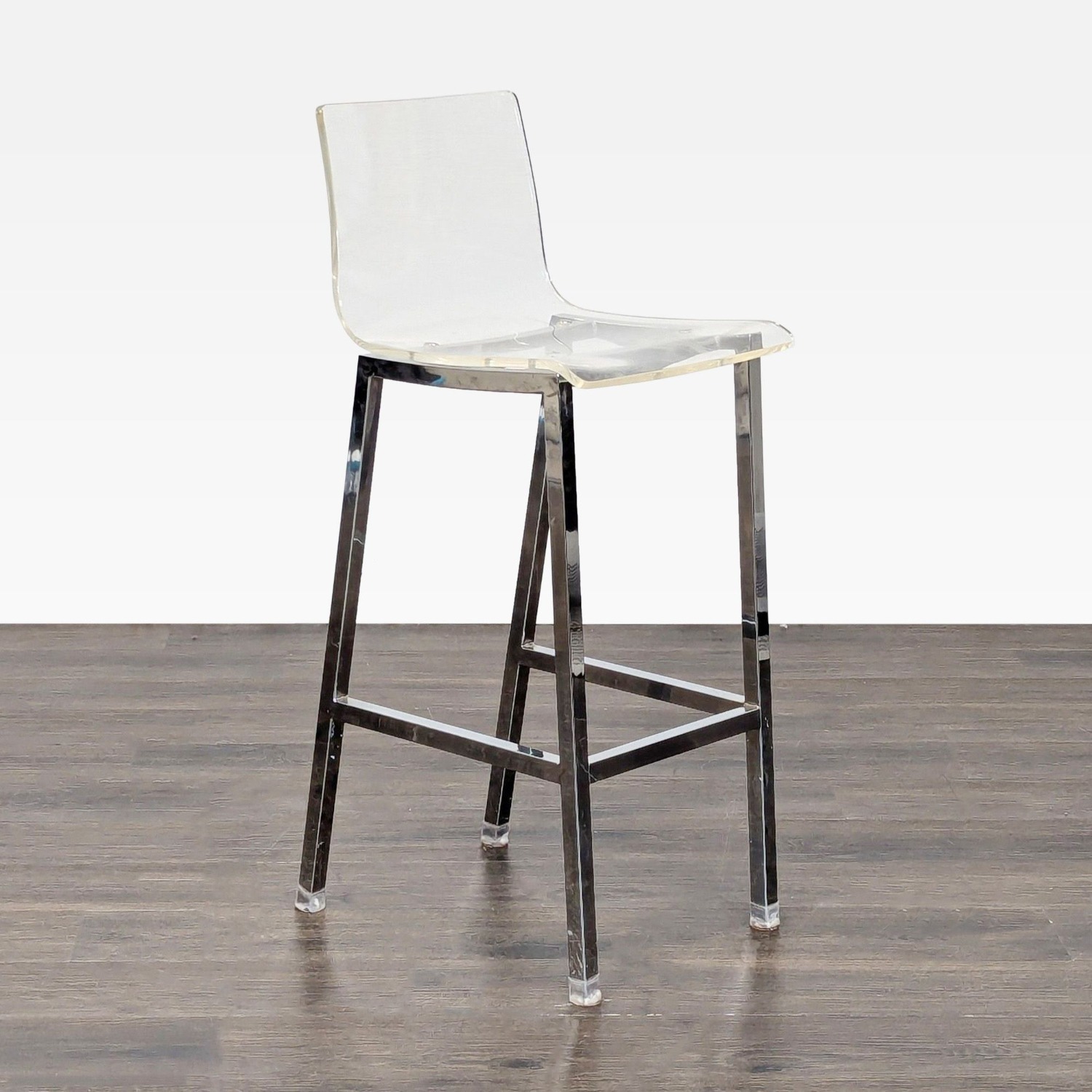 Acrylic and Chrome Bar Stool - image-5
