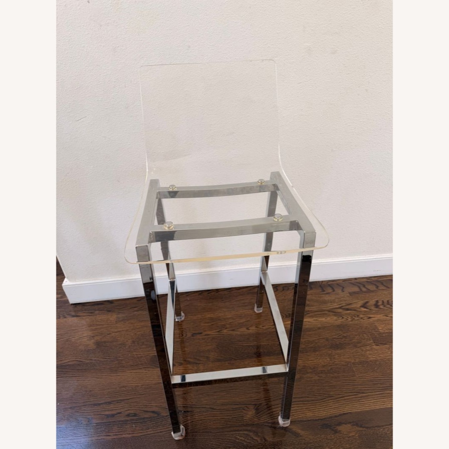 Acrylic and Chrome Bar Stool - image-3