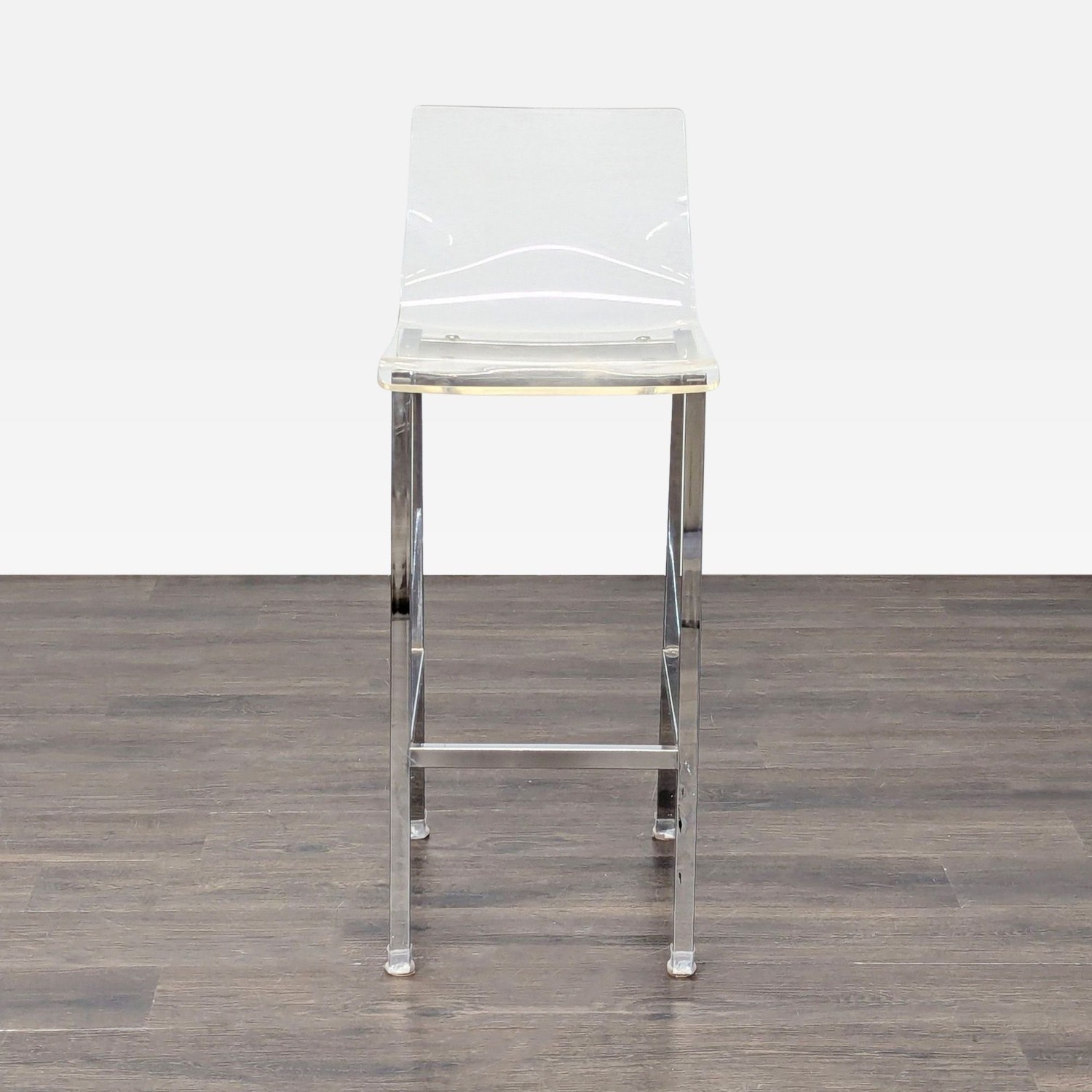 Acrylic and Chrome Bar Stool - image-4