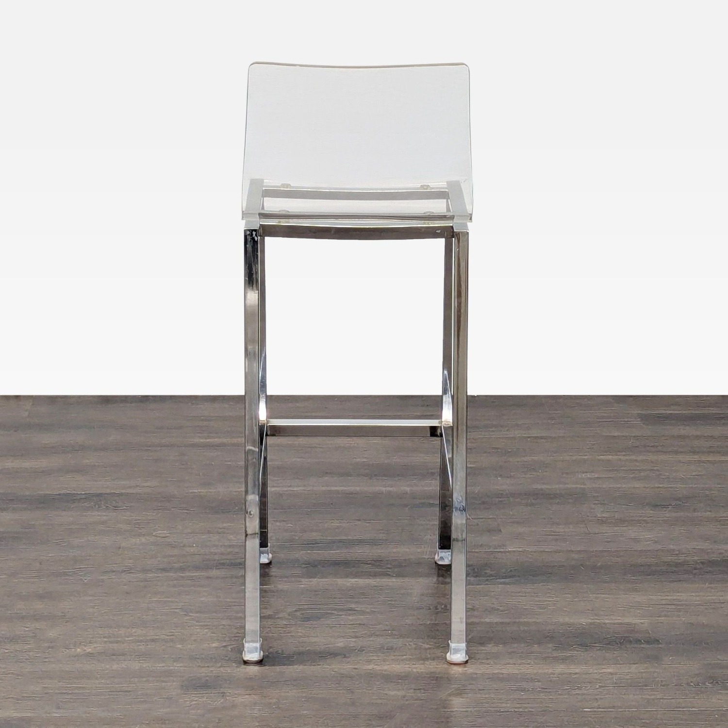 Acrylic and Chrome Bar Stool - image-7