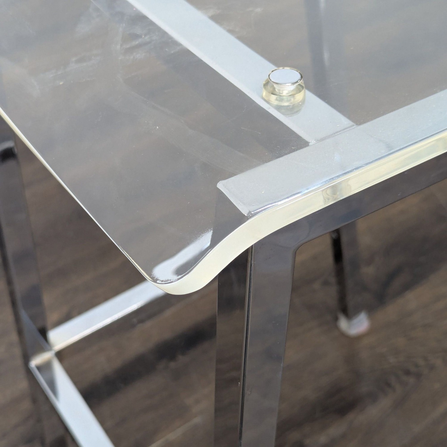 Acrylic and Chrome Bar Stool - image-9