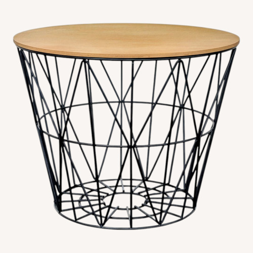 Used Ferm Living Wire Basket Accent Table for sale on AptDeco