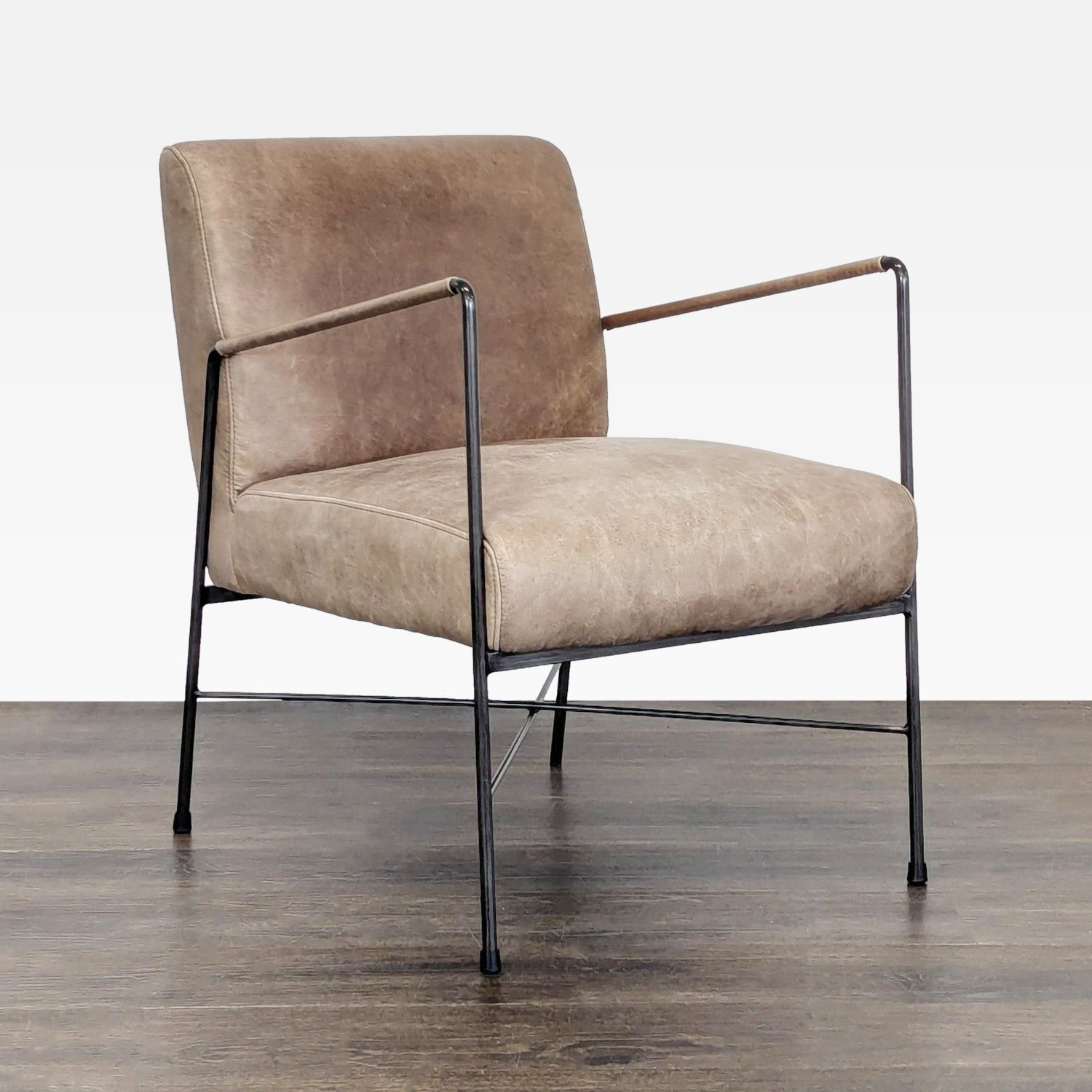Moe's Home Collection Dagwood Modern Leather Chair - image-3