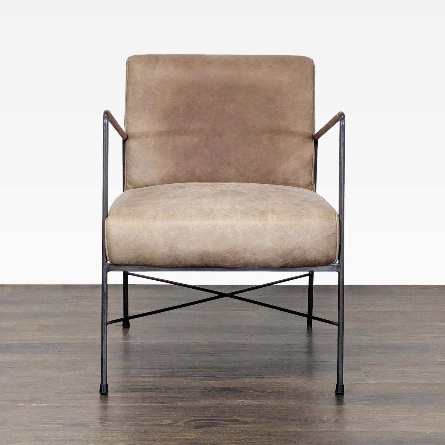 Moe's Home Collection Dagwood Modern Leather Chair - image-2
