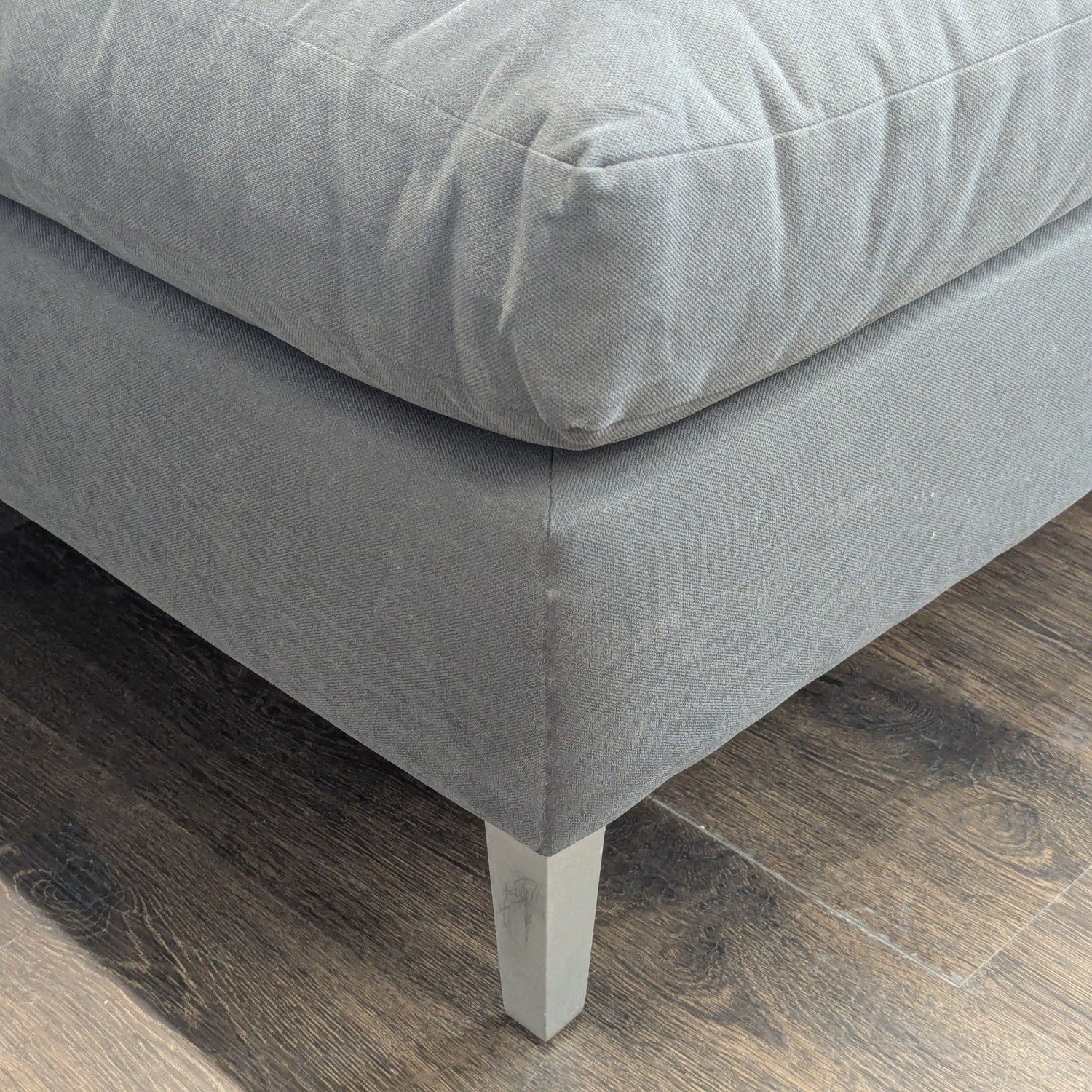 Crate & Barrel Gray Modern Sectional Sofa-Stylish - image-8