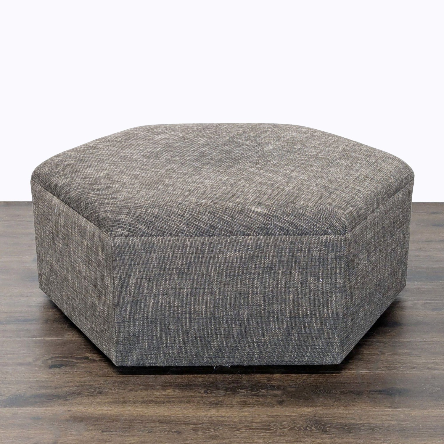 Hexagon Upholstered Ottoman	 - image-4
