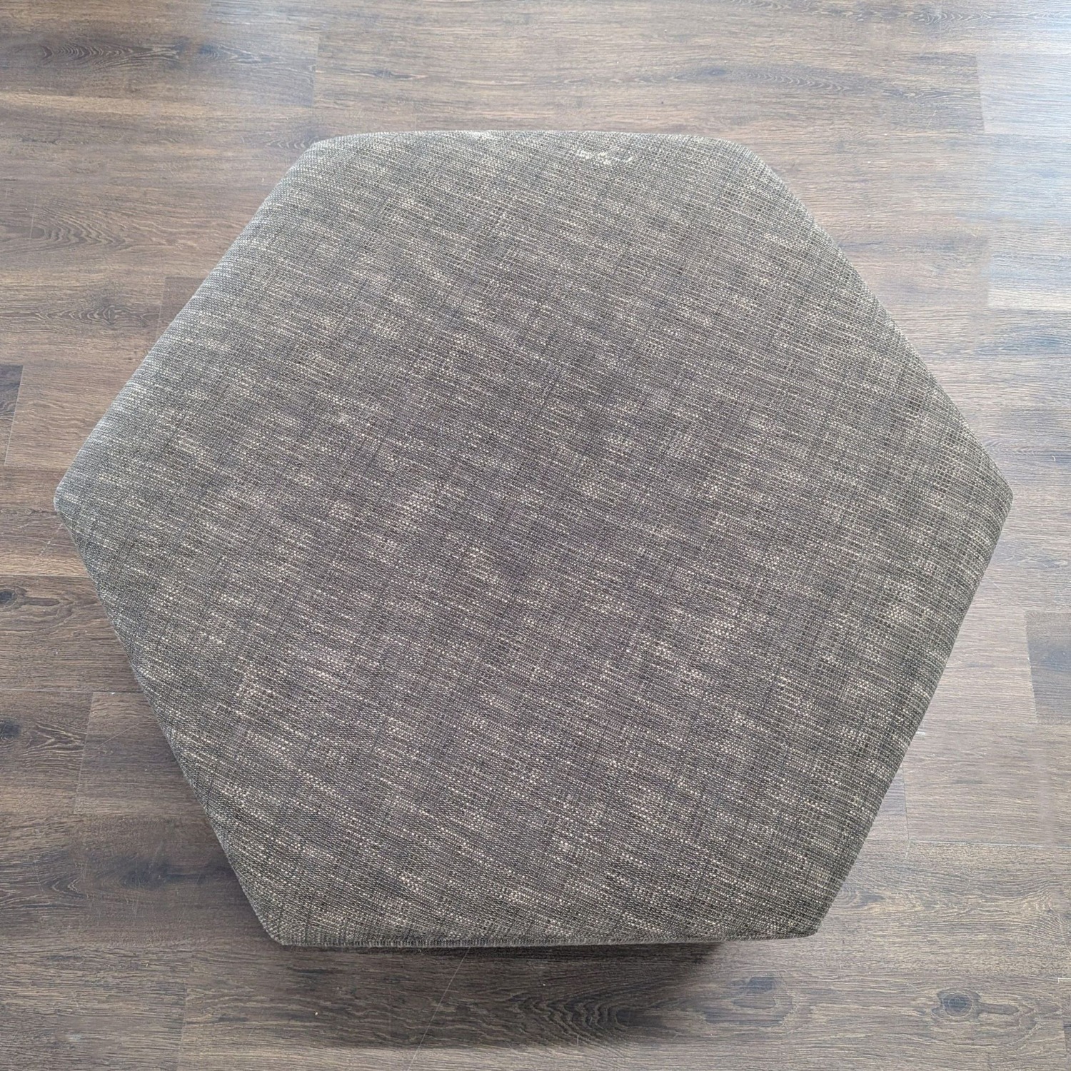 Hexagon Upholstered Ottoman	 - image-7
