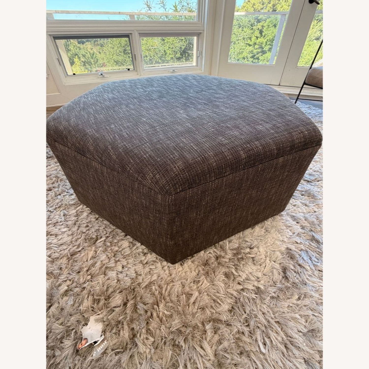 Hexagon Upholstered Ottoman	 - image-6