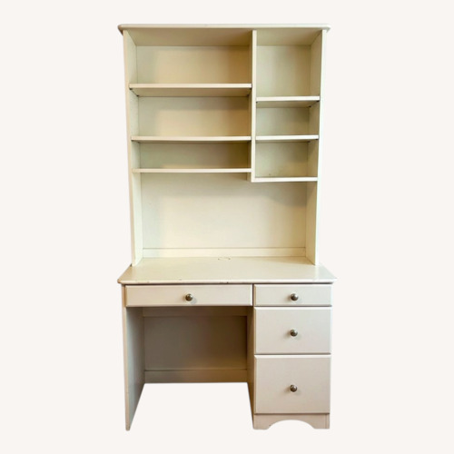 Used White Wood Bookcase for sale on AptDeco