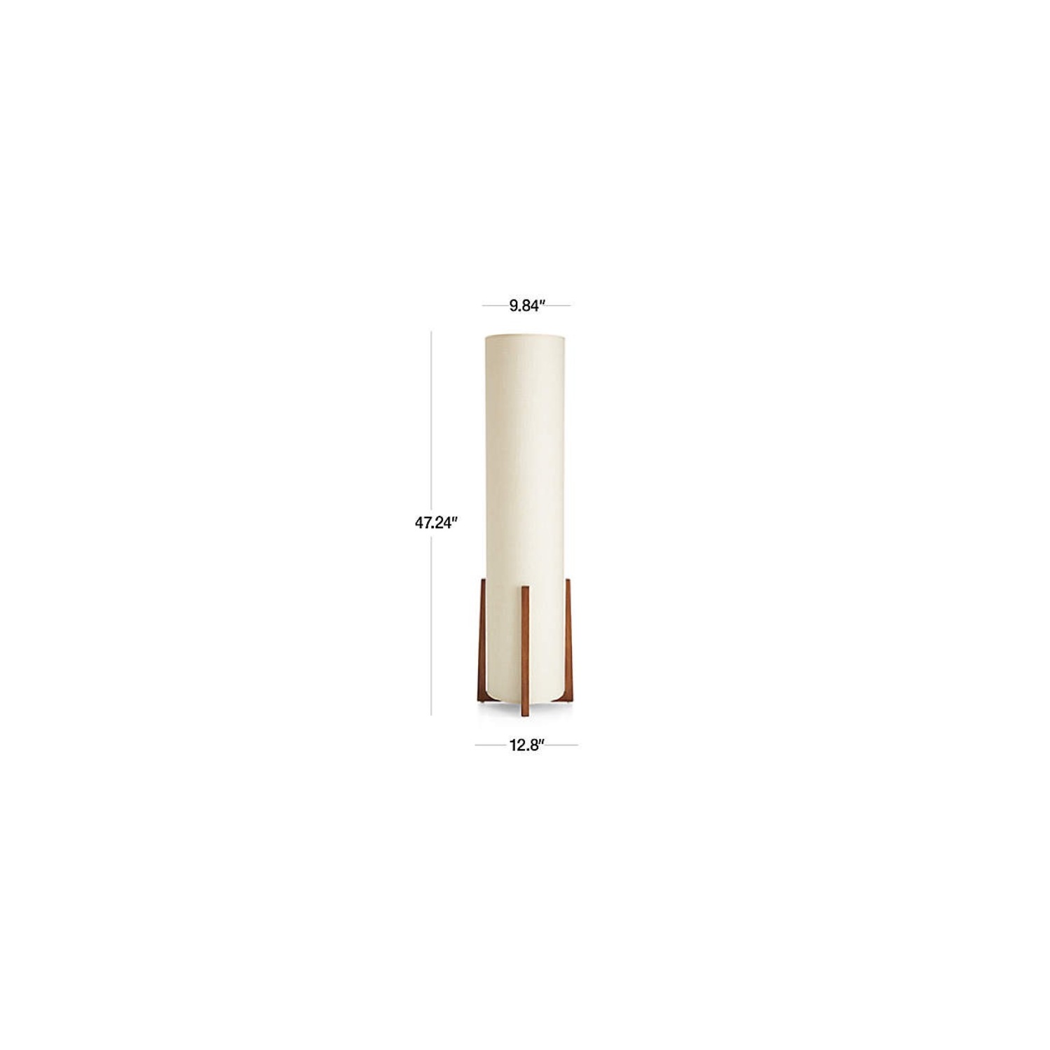 Crate & Barrel Natural Wood Floor Lamps Set of 2 - image-9