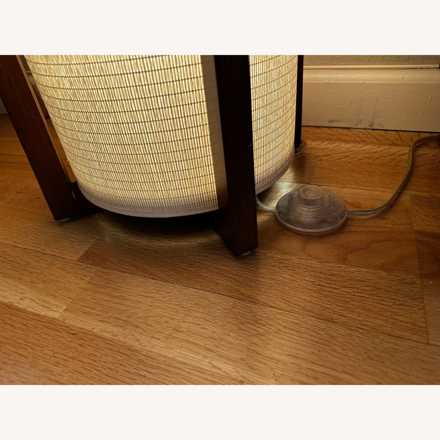 Crate & Barrel Natural Wood Floor Lamps Set of 2 - image-5