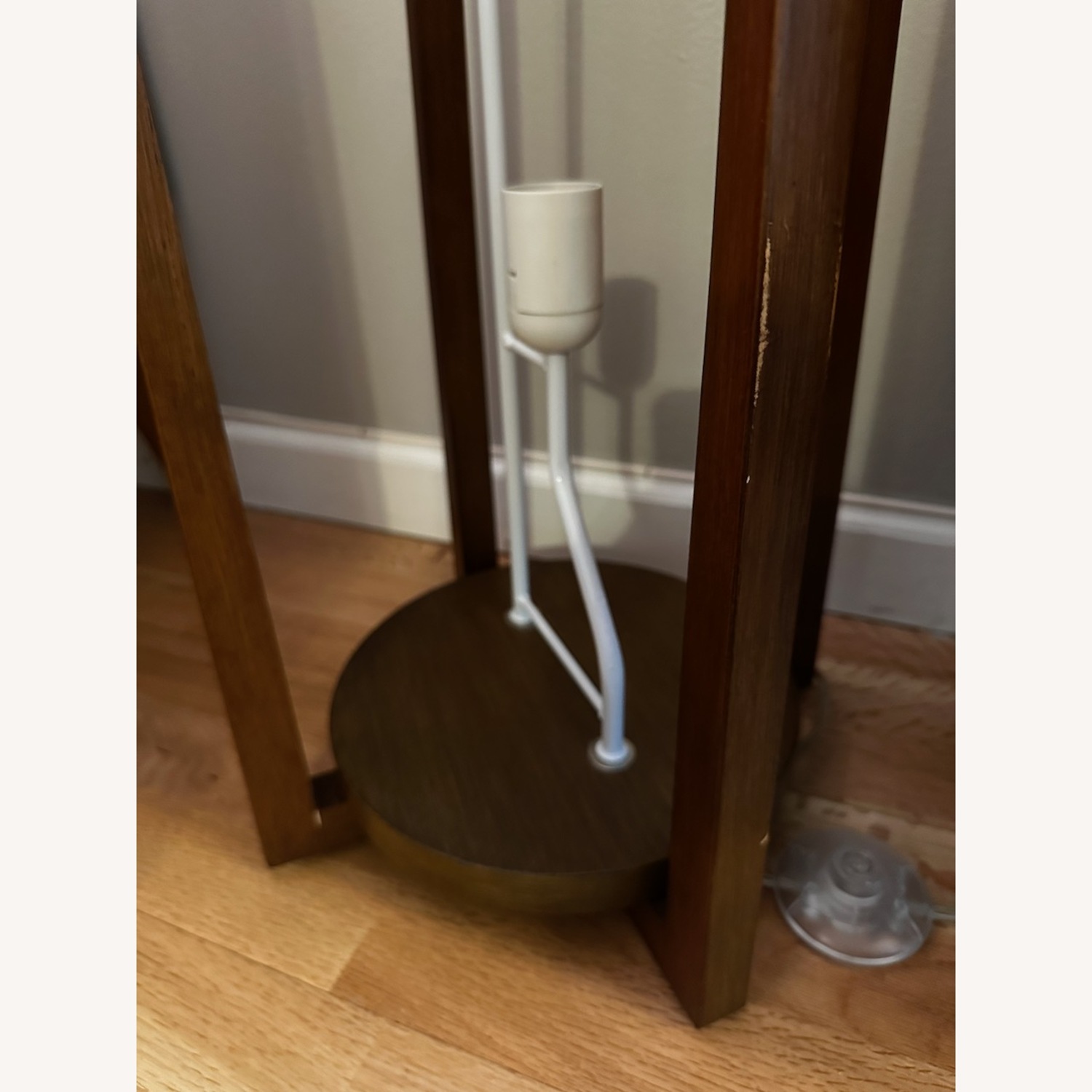 Crate & Barrel Natural Wood Floor Lamps Set of 2 - image-6