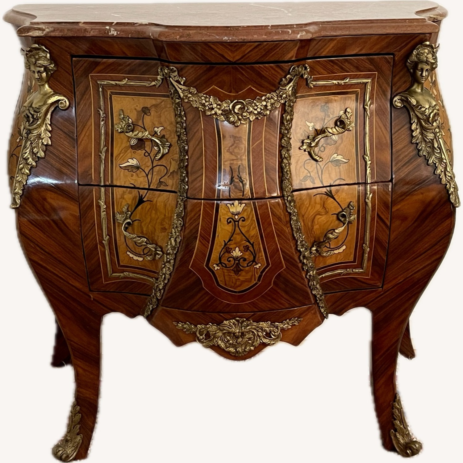 Loui XV Small Bombe Chest - image-1