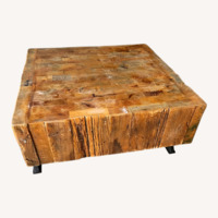 Rustic Solid Wood End Tables 