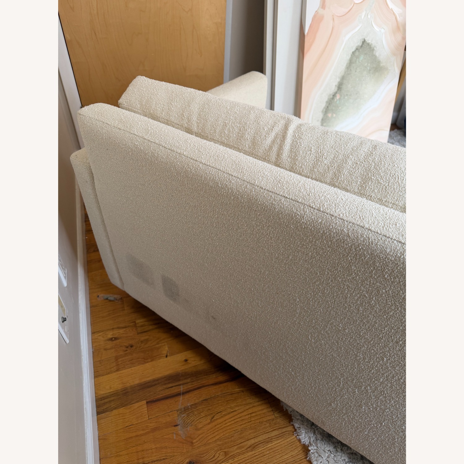 Joybird Eliot White Fabric Sleeper Sofa - image-2