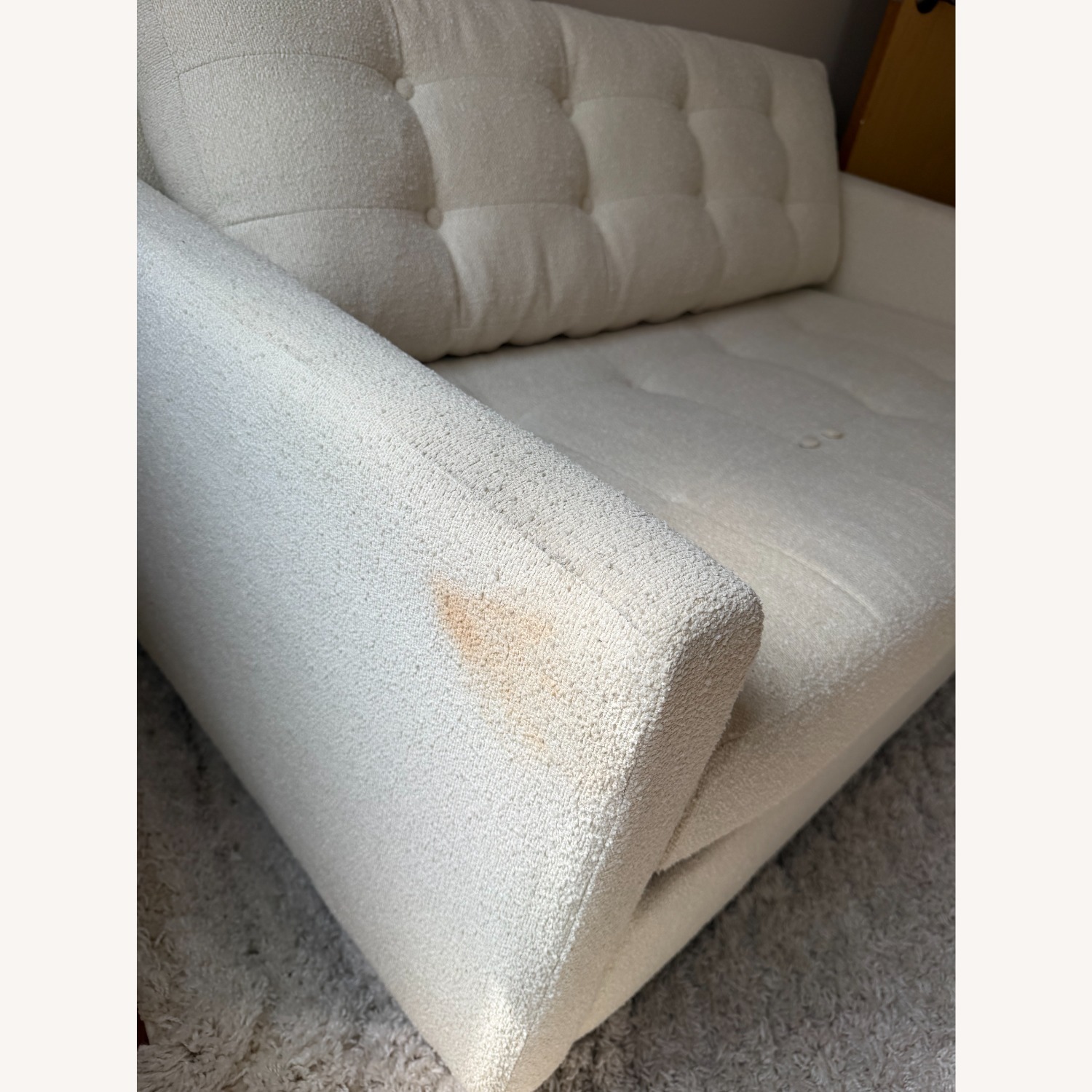 Joybird Eliot White Fabric Sleeper Sofa - image-4