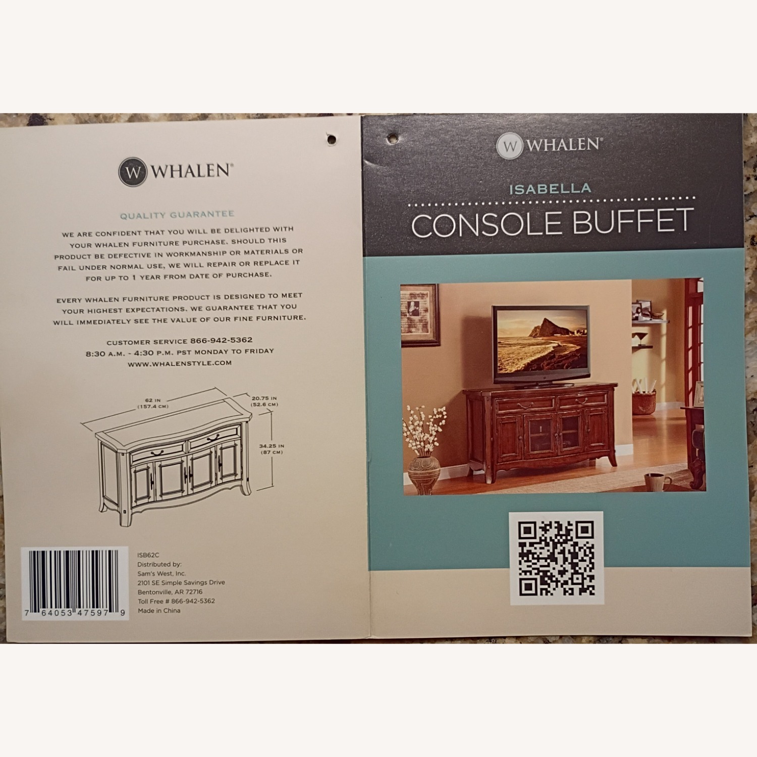 Whalen Entertainment Center / Buffet Table - image-2